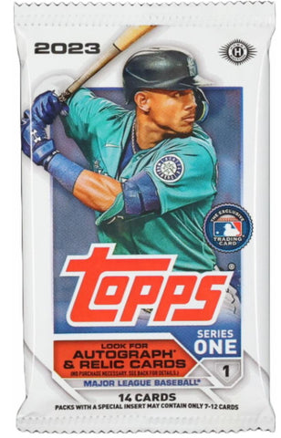 2023 SINGLE PACK of Topps Series 1 Baseball Hobby Pack (14-CARDS PER P –  PartMart