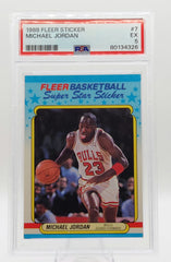 1988 Fleer Sticker Michael Jordan #7 PSA 5 PSA# 80134326