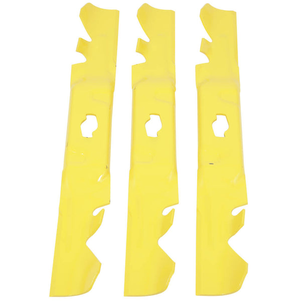 3-Pack MTD / CUB CADET 742P05086-X 18.611" Xtreme Blade S-Shaped Hole Enduro XT1-GT54 XT2-ST54 Ultima ZT1-54 ZT2-54