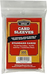 Cardboard Gold Soft Penny Sleeves for Standard Trading Cards (100 per bag)