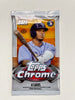 SINGLE PACK of 2022 Topps Chrome Baseball Hobby Box (4 Cards per pack)