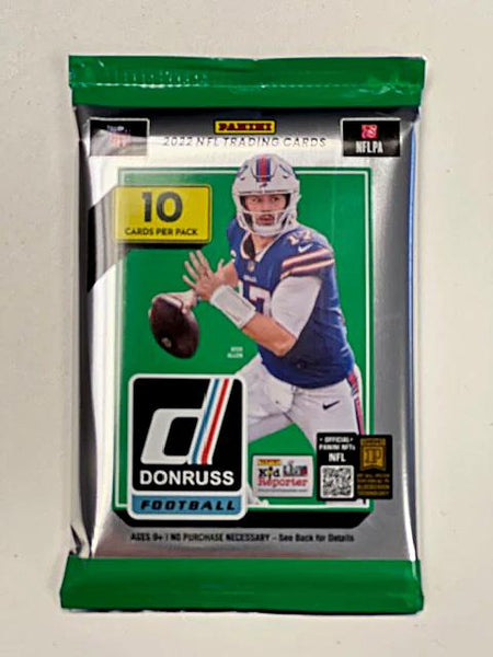 SINGLE PACK of 2022 Panini Donruss Football Hobby Box (10-Cards per pack)