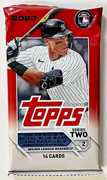 SINGLE PACK of 2023 Topps Series 2 Baseball Blaster Box (14 cards/pack)