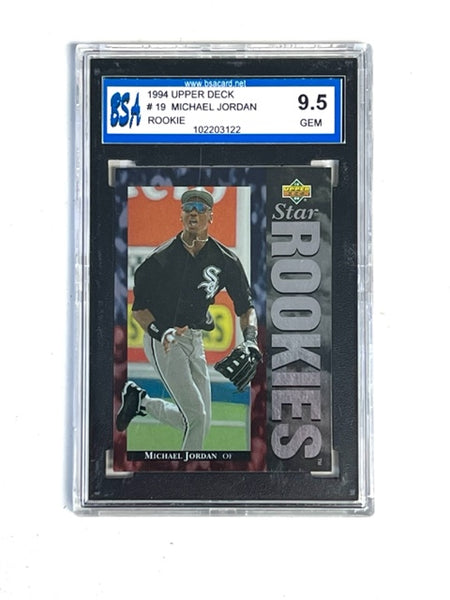 Michael Jordan 1994 Upper Deck Star Rookies Baseball Card White