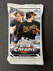 SINGLE Pack of a 2023 Topps Chrome Baseball Jumbo HTA Box
