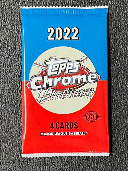 SINGLE Pack of 2022 Topps Chrome Platinum Anniversary Baseball Hobby Box