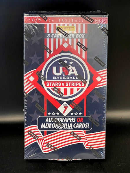 2025 Panini Stars and Stripes USA Baseball Hobby Box (7 Autographs or Memorabilia Cards)