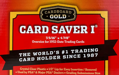 SINGLE Cardboard Gold Card Saver 1® Semi Rigid Card Holder (1 Single Card Holder) for Graded Card Submissions