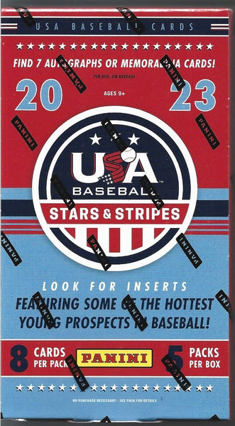 2023 PANINI STARS AND STRIPES USA BASEBALL HOBBY BOX FACTORY SEALED