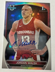 2022-23 Bowman University Chrome Jordan Walsh Prospect Refractor Autograph /499