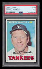 1967 Topps #150 Mickey Mantle PSA 5 EX
