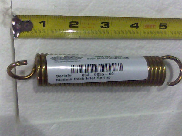 Bad Boy 034-9035-00.  Deck Idler Spring replaces 034-7027-00