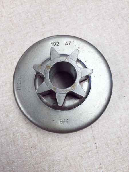 192-A7 Herr Spur Sprocket 3/8" 7-teeth.  Fits Stihl 038 and Magnum 038.  Same as Oregon 32061x.  Stihl 1119 640 2000, 1119 642 2000.
