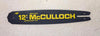 McCulloch 12" Chainsaw Guide Bar .050 gauge 3/8" pitch NOS P/N 214234