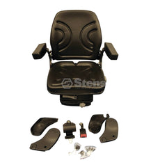 Stens 3010-0011 Seat, Mechanical suspension, black vinyl, adjustable