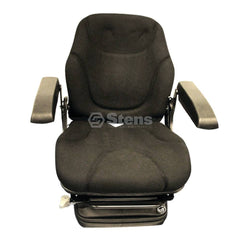 Stens 3010-0023 Seat, Pneumatic suspension, black cloth, adjustable
