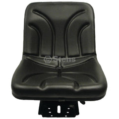 Stens 3010-0032 Seat, Compact suspension, black vinyl, adjustable