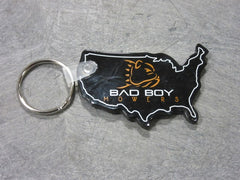 402-0003-02 Bad Boy Mowers USA Keychain - Black