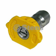 STENS 758-411.  1/4" Quick Coupler Nozzle / 15 Degree, Size 3.5, Yellow