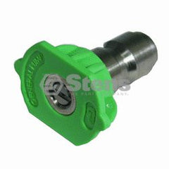 STENS 758-431.  1/4" Quick Coupler Nozzle / 25 Degree, Size 3.5, Green