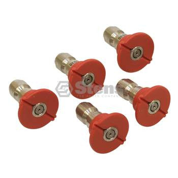 Quick Coupler Nozzle Set / 0 Degree, Size 3.0, Red