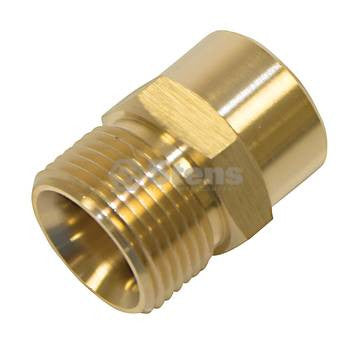Fixed Coupler Plug / 3/8"F Inlet, 22mm x 1.5 M Outlet