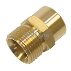 Stens 758-914.  Fixed Coupler Plug / 3/8"F Inlet, 22mm x 1.5 M Outlet