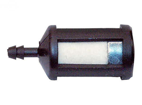 2 Pack Jumbo Plastic Gasoline Fuel Filters For Engines - Fits 3/8 Inch ID Fuel Lines - OEM Replacement