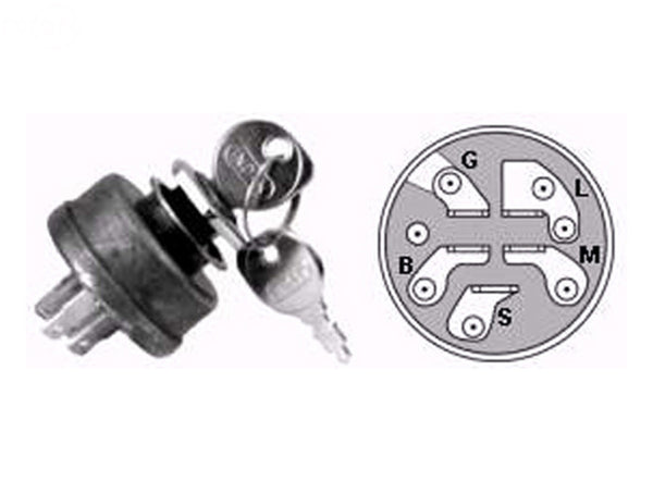 Rotary 9158. KIT IGNITION SWITCH AYP 158913 HUSQVARNA 532158913.  Alt. Stens 430-173