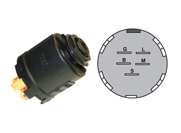 Rotary 9654. SWITCH IGNITION MULTI APPLICATION. MURRAY 327355MA.  Stens 430-706