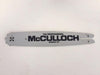 McCulloch 12" Chainsaw Guide Bar .050 gauge 3/8" LP pitch NOS P/N 214234 - Gray