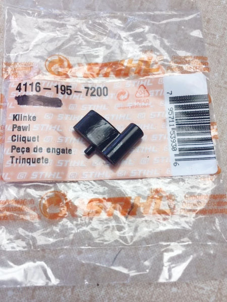 4116 195 7200 Starter Pawl STIHL OEM Genuine Part