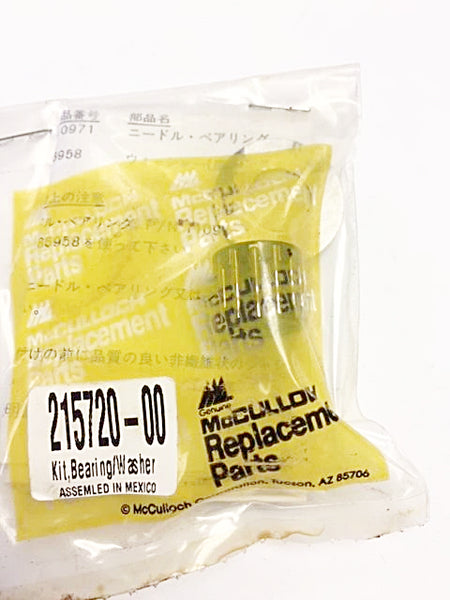 215720 McCulloch Needle Bearing and Washer Kit NOS 215720-00