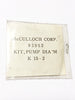 93952 McCulloch Pump Diaphragm Kit OEM Genuine Part