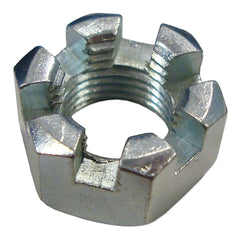 5/8"-11 Slotted Hex Castle Nut Zinc Plated Coarse Thread 62NSC - Go Kart