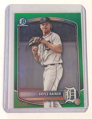 2025 Topps Bowman Chrome Bryce Rainer Green Chrome  /99 Tigers BCP-49