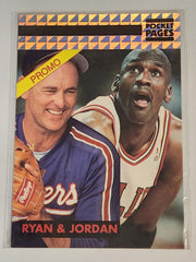 Nolan Ryan & Michael Jordan 1993 Pocket Pages Oddball
