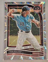 2024 Panini Stars and Stripes Ethan Holliday 110 Silver Electric Foil /30 