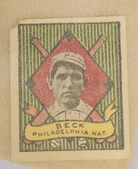 1911 Fred Beck T332 Helmar Stamps Philadelphia