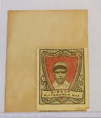 1911 George Gibson T332 Helmar Stamps Pittsburgh Pirates