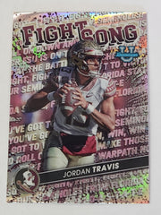 2022 Topps Bowman U Jordan Travis Fight Song Speckle Refractor #FS-8
