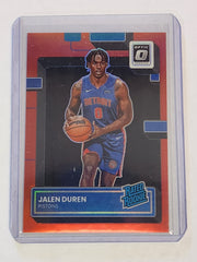 2022-23 Panini Donruss Optic Jalen Duren Red Rated Rookie /99 Detroit Pistons #227