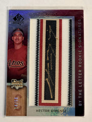 2007 SP Authentic Upper Deck Hector Gimenez By the Letter Rookie Signatures Auto /50 #108