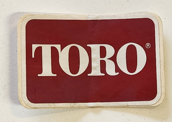 Vintage TORO Lawn Mower Small Engine Decal Sticker 2-1/4" X 3-1/2" NOS