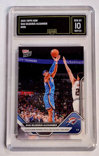 2025 Topps Now Shai Gilgeous-Alexander 200 GMA 10 GEM MT 8601122