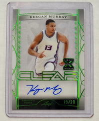 2023 Leaf Trinity Keegan Murray Clear Auto Green /20 CA-KM1