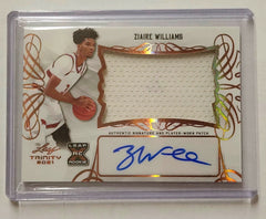 2021 Leaf Trinity Ziaire Williams Patch Auto Copper PA-ZW1
