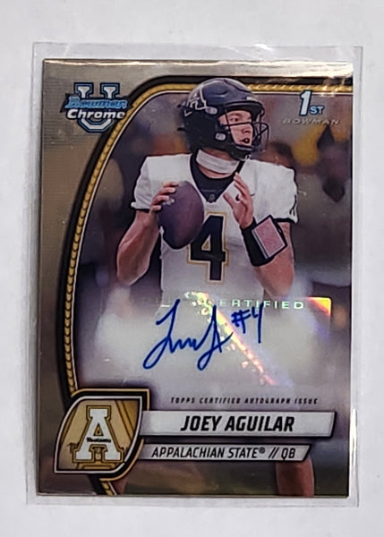2024 Topps Bowman University Chrome Joey Aguilar Autograph #PA-JAG