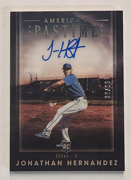 2020 Panini America's Pastime Jonathan Hernandez /99 Rookie Auto #36