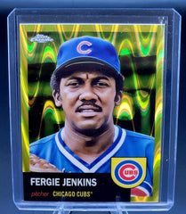 2022 Topps Chrome Platinum FERGIE JENKINS /250 YELLOW RAY WAVE CHICAGO CUBS
